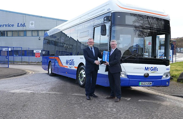 Yutong E12 Vandt UK Autoritative Miljøcertificering.